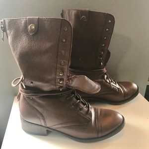 Steve Madden Fold Over Combat Boots